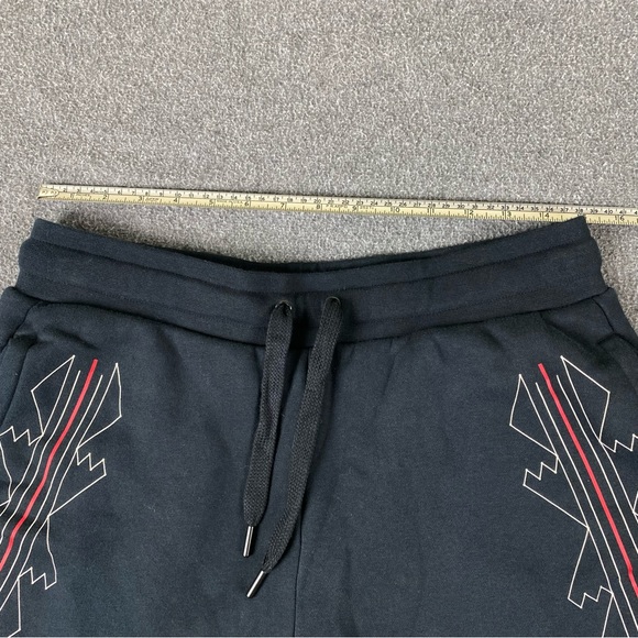 Nike Heritage N7 Black Warm Up Track Running Basketball Sweat Pants 2in1 Sz Med - Picture 12 of 12